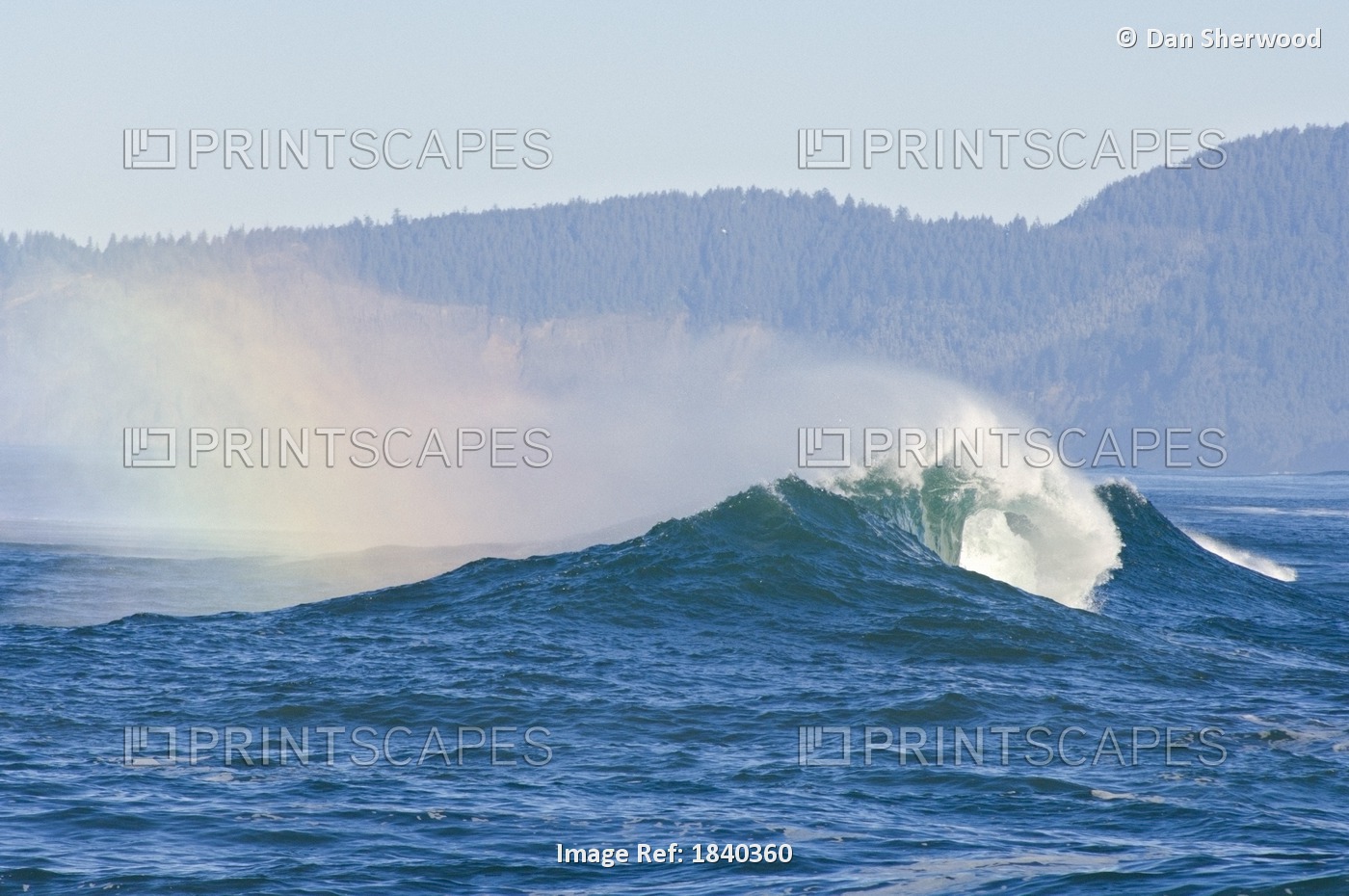 Waves At Cape Kiwanda; Pacific City, Oregon, Usa