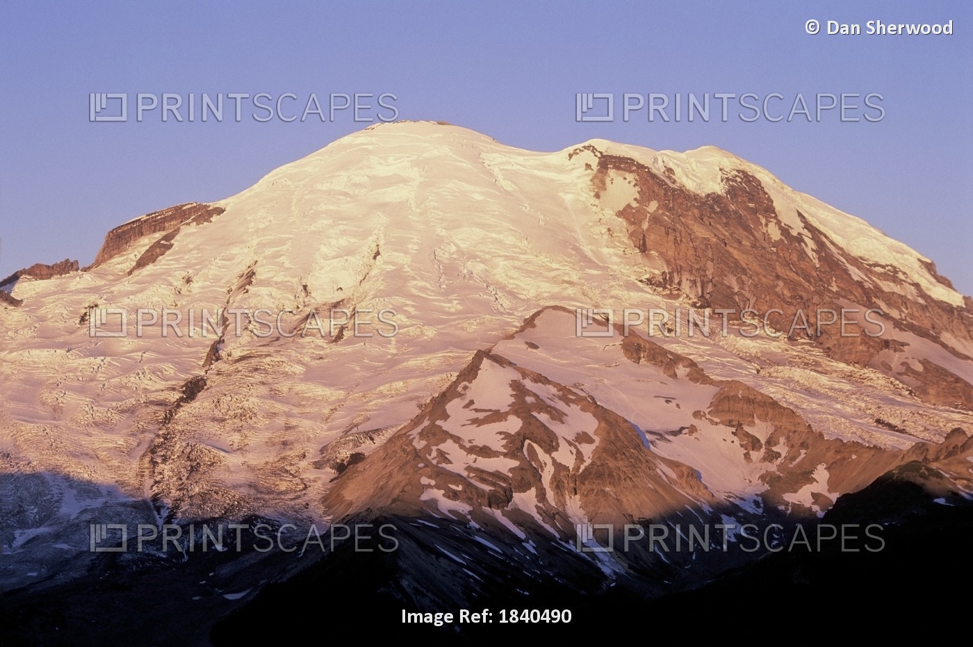 Emmons Glacier, Mount Rainier, Washington, Usa