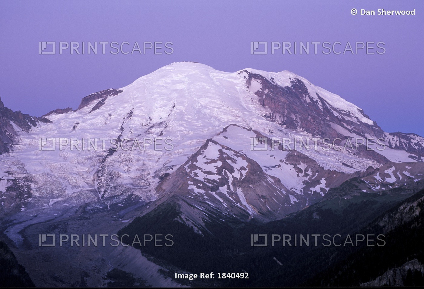 Emmons Glacier, Mount Rainier National Park, Washington, Usa