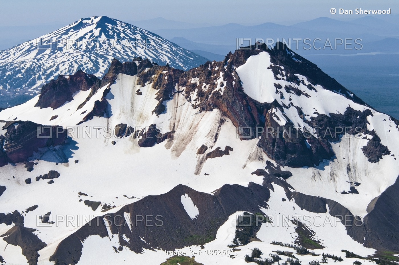 Mt. Bachelor, Oregon Cascades, Oregon, Usa; Snow-Covered Mountain Peak