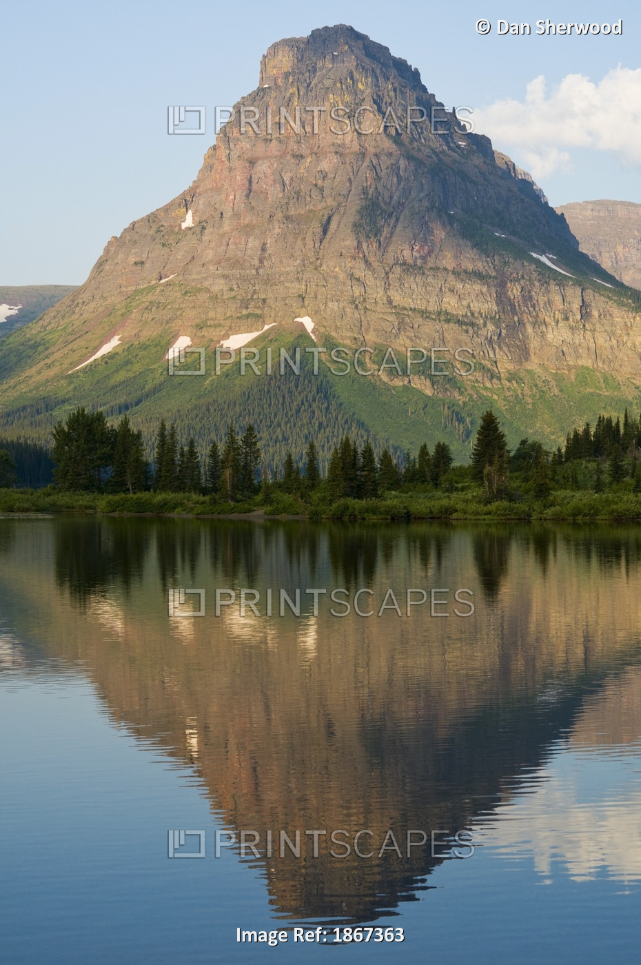 Sinopah Mountain And Two Medicine Lake, Glacier National Park; Montana, Usa