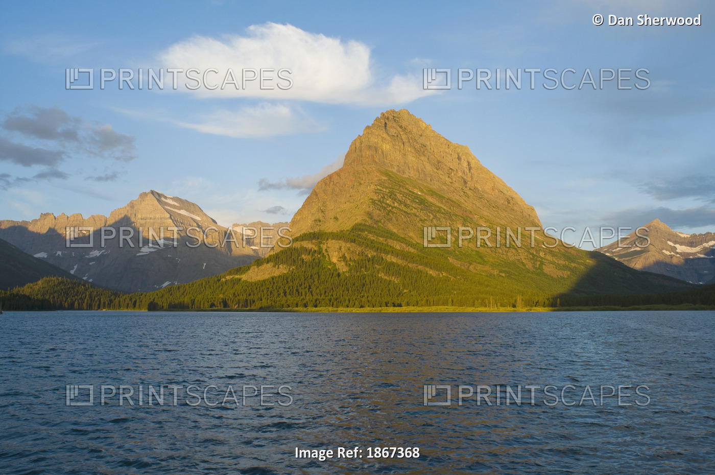 Swiftcurrent Lake, Grinnell Point, Glacier National Park, Montana, Usa