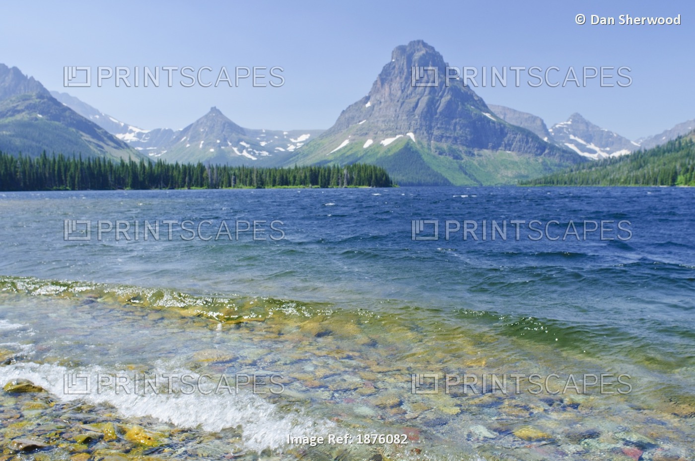 Montana, United States Of America; Two Medicine Lake In Glacier National Park