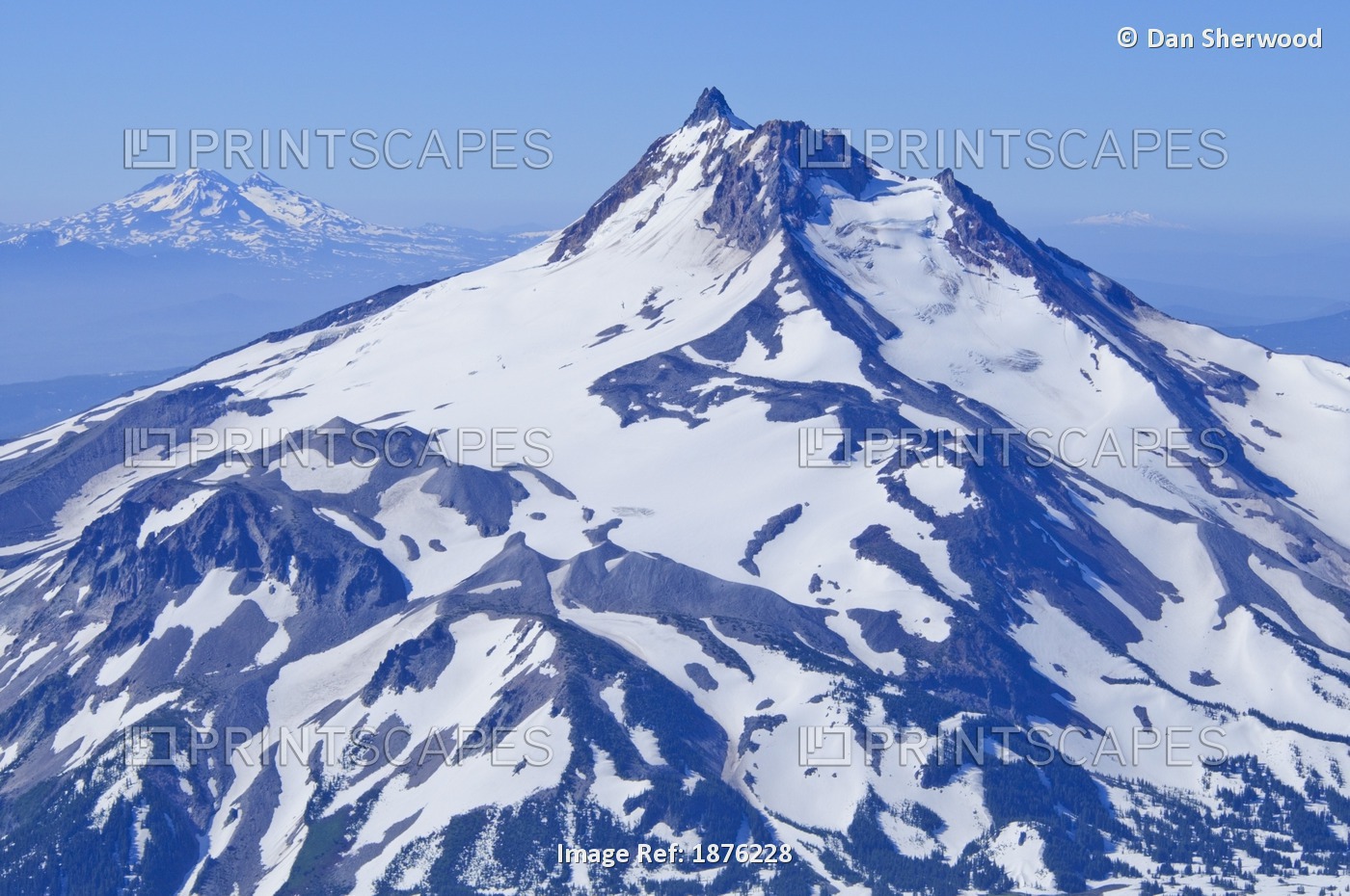 Oregon, United States Of America; Mt. Jefferson And Three Sisters Mountains