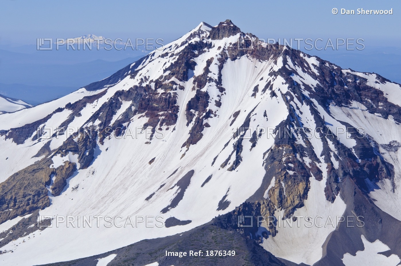 Oregon, United States Of America; North Sister Of The Three Sister Mountain ...