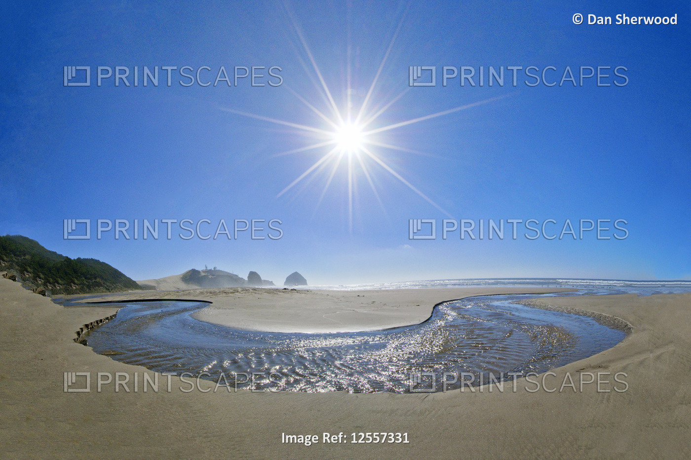 Sunburst above Cape Kiwanda - Oregon Coast